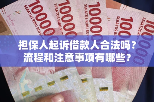 武汉担保人起诉借款人合法吗？流程和注意事项有哪些？