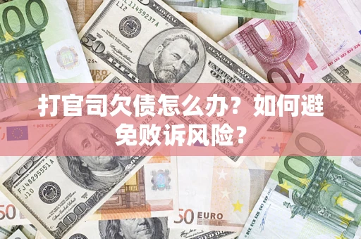 武汉打官司欠债怎么办？如何避免败诉风险？