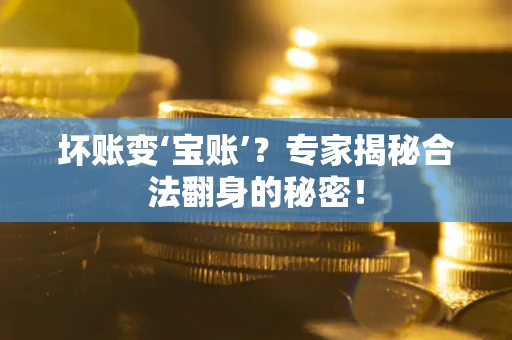 武汉坏账变‘宝账’？专家揭秘合法翻身的秘密！