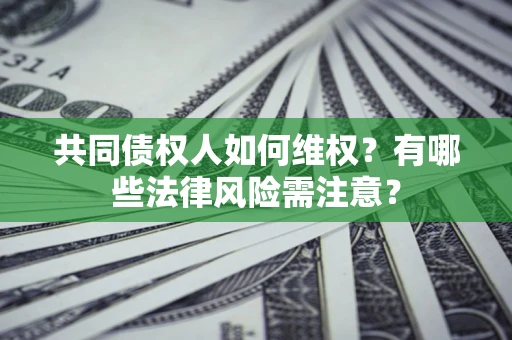 武汉共同债权人如何维权？有哪些法律风险需注意？