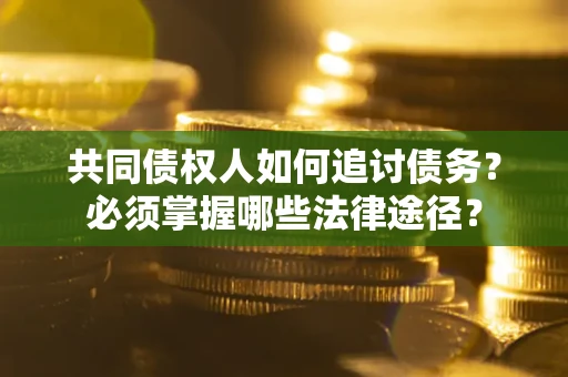 武汉共同债权人如何追讨债务？必须掌握哪些法律途径？
