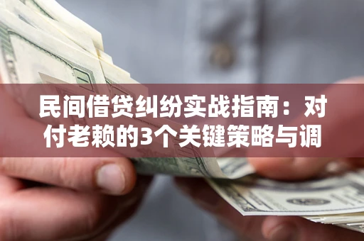 武汉民间借贷纠纷实战指南：对付老赖的3个关键策略与调解盲区解析