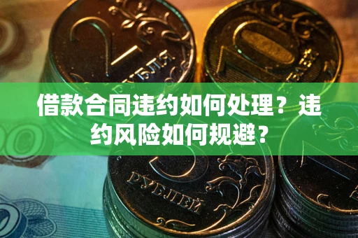 武汉借款合同违约如何处理？违约风险如何规避？