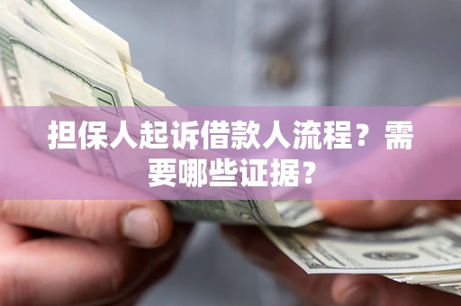 武汉担保人起诉借款人流程？需要哪些证据？