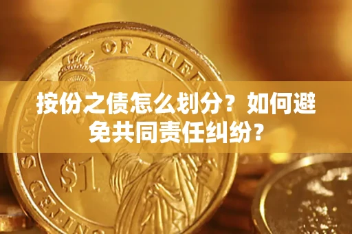 武汉按份之债怎么划分？如何避免共同责任纠纷？