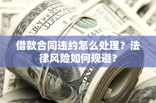 武汉借款合同违约怎么处理？法律风险如何规避？