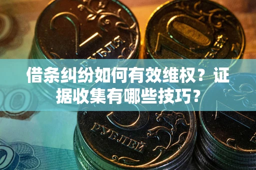武汉借条纠纷如何有效维权？证据收集有哪些技巧？