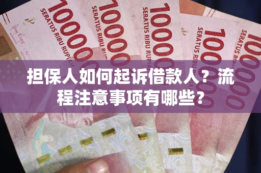 武汉担保人如何起诉借款人？流程注意事项有哪些？